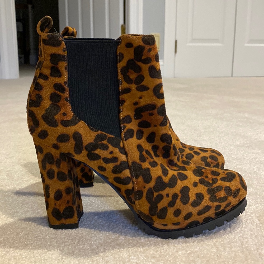 Cheetah booties
